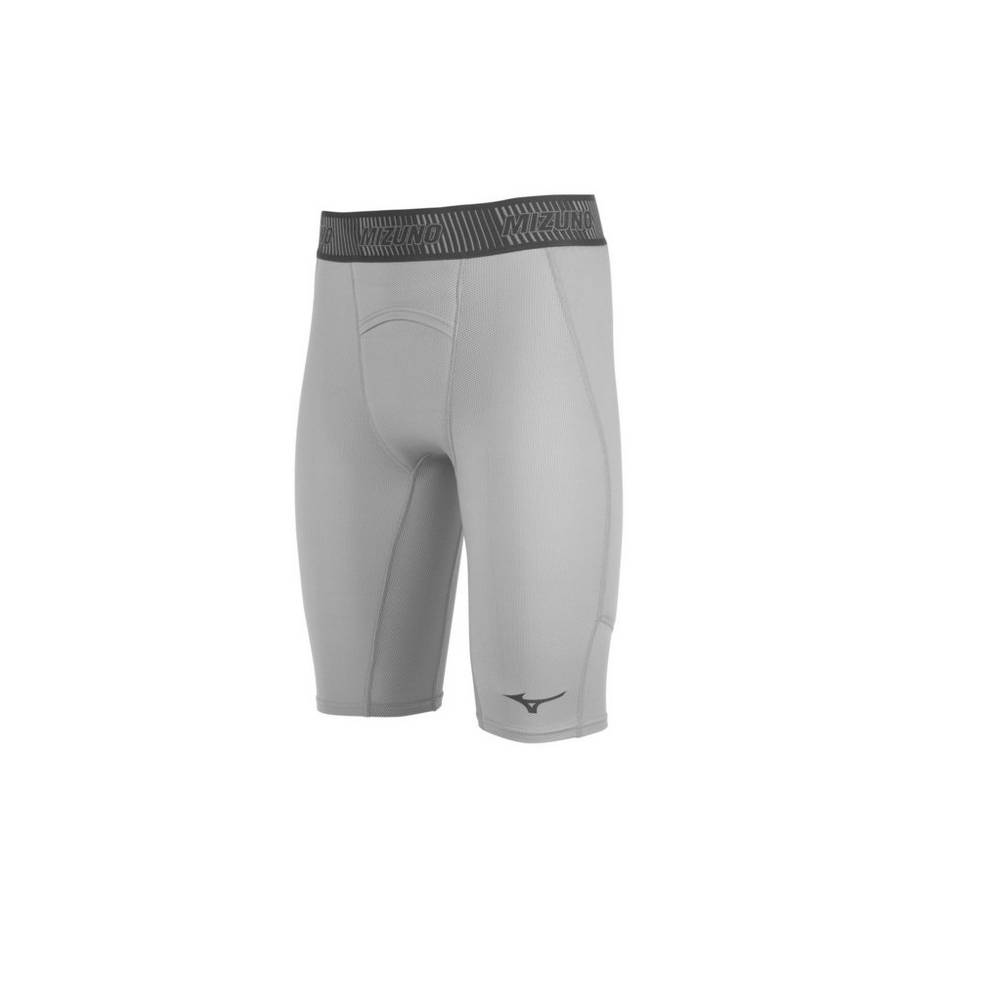 Pantalones Cortos Mizuno Aero Vent Padded Sliding Hombre Gris Outlet MSAI-06458